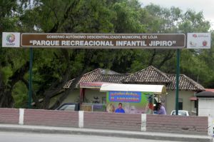 Entrada AL Parque Recreacional Jipiro de la ciudad de Loja
